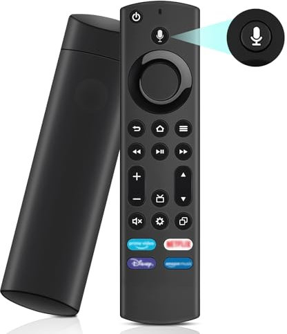 XTVTX Ersatz-Sprachfernbedienung (4th Gen), Ersatz Fernbedienung mit Sprachfunktion Passend für Smart TVs Stick 2nd Gen & 3rd Gen, Passend für Smart TVs Cube 1st Gen & 2nd Gen