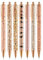 Mr. Pen- Fancy Pens for Women, 7 Black Ink Ballpoint Pens with 10 Refills, 1.0mm, Rose Gold Reverie, Glitter Cute Pens for Journaling, Sparkly Fancy Pen
