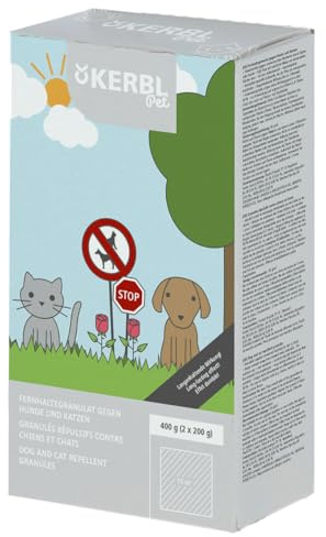 Kerbl Pet Fernhaltegranulat für Hunde und Katzen | 2 × 200 g, für bis zu 15 m², regenresistentes Abwehrgranulat mit einer Wirkungsdauer von bis zu drei Monaten