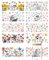 GOMAKERER 10 Blatt Skelett UV DTF Cup Wrap Für 16OZ Glas Blumen Schmetterlinge Totenkopf Abziehbilder Zum Aufreiben Kinda Emotionless Transferaufkleber PVC Cup Wrap Für DIY Flaschen Halloween Basteln