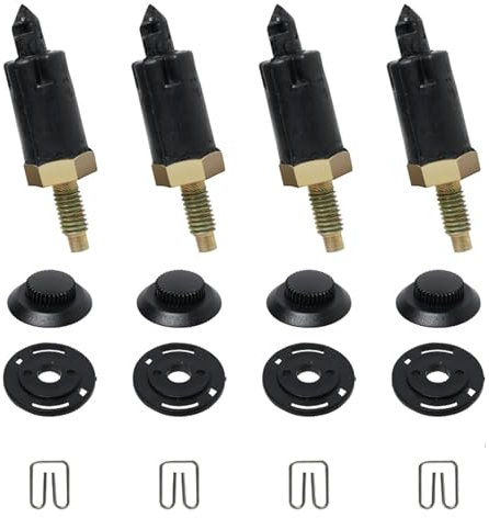 Xiciki 4Pcs Fixations Couvre Moteur 2.0 HDI, Kit de Fixations Couvre Moteur Compatible avec Citroën Berlingo C4 C5 Xantia Xsara et Peugeot 206 306 307 406 607 806 Expert OEM 0137F6 13711