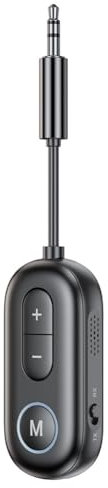 Yopeissn Adattatore Trasmettitore Ricevitore Bluetooth 5.4 2 In 1 Trasmettitore Ricevitore Audio Wireless Aux da 3,5 mm per Altoparlante PC TV