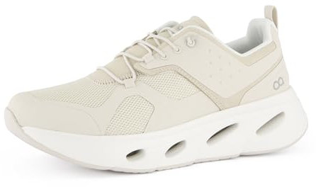 tenhaag Damen, Frauen Low-Top Sneaker,Freizeitschuhe,Turnschuhe,Laufschuhe,schnürschuhe,atmungsaktiv,Halbschuhe,Beige (Sand),37 EU / 4 UK