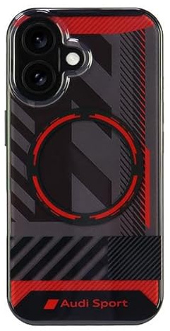 Audi IML Sport Hülle für iPhone 16 6.1 schwarz AUS-IMLMIP16-RSQ/D2-BK