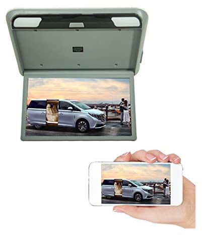 Monitor per poggiatesta, 1080P 19 pollici monitor for auto schermo LCD HD soffitto automatico TV montaggio su tetto for camper display MP5 lettore multimediale portatile for auto il viaggio più intere