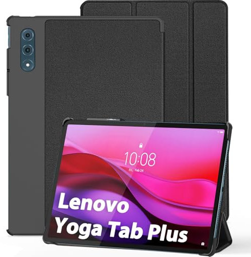 DUX DUCIS Hülle für Lenovo Yoga Tab Plus 12,7 Zoll 2025, Ultraleicht Slim Case Cover mit Ständerfunktion, Schwarz