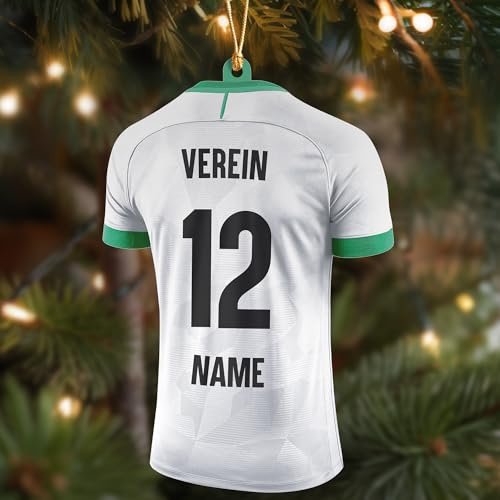 Gladbach XXL Weihnachtsbaumschmuck - Gladbach Fanartikel personalisierte Weihnachtskugeln, Mönchengladbach Fan Christbaumschmuck, Weihnachtsdeko Gladbacher - Mönchengladbach