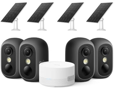 eufy eufyCam C35 (4er-Pack) mit solarpanel