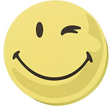 FRANKEN Moderationskarten Wertungssymbol Positiv, Kreis, 95 mm, gelb, 100 Stück, UMZ 10 S1
