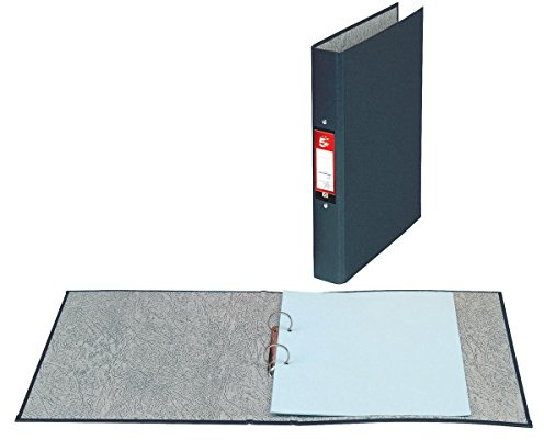 5 Star Office Ring Binders 2 O-Ring Size 25mm A4 Black (Pack of 10)