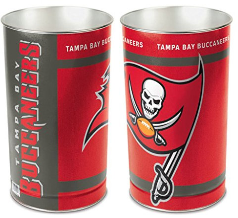 WinCraft NFL Wastebasket NFL Team: Tampa Bay Buccaneers