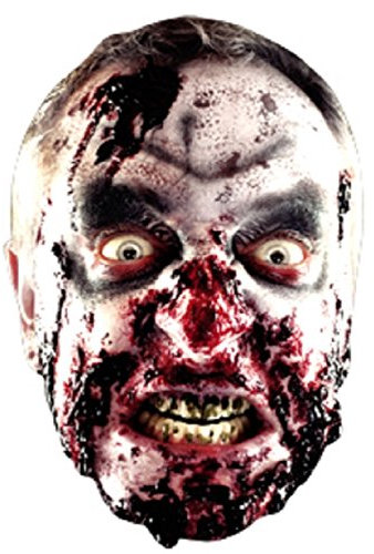Star Cutouts Printed Card Mask of Zombie Face Mask