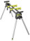 RYOBI Support Universel RLS02 – Compatible Scies à Onglets, Pieds Réglables, Bras Élargisseurs, Structure Solide et Repliable, Transport Facilité