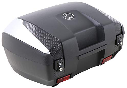 H&B Motorradtopcase Topcase Junior 55 (55 Liter) Flash schwarz/Silber, Unisex, Multipurpose, Sommer, Kunststoff