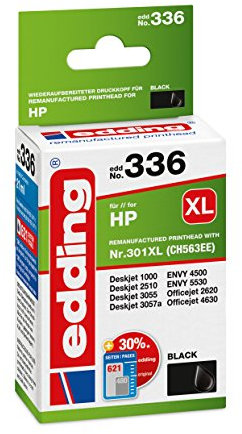 edding Druckerpatrone ersetzt HP 301XL, CH563EE Kompatibel Schwarz EDD-336 18-336