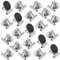 VNDUEEY 20 Pack Fridge Magnets Refrigerator Magnets Strong Magnetic Clips, Magnet Clips Heavy Duty, Whiteboard Magnet Magnetic Paper Clips for Home, School, Office, Teaching, Locker (Silver)