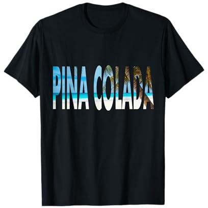 T-Shirt Pina Colada Strandshirt mit Palmen T-Shirt
