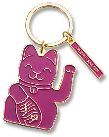DONKEY Products Schlüsselanhänger Maneki Neko Purple 400934