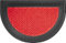 OLIVO.shop GRECA, zerbino mezzaluna esterno, zerbino in gomma, zerbino moquette e gomma ingresso, zerbino greca, vari colori, 40x60 cm (Rosso)