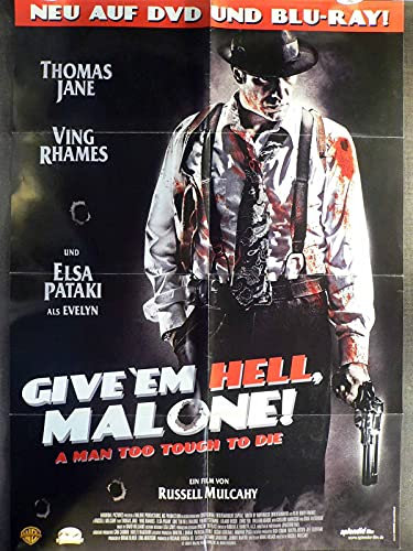 Give 'em Hell Malone! - Elsa Pataki - Videoposter A1 84x60cm gefaltet