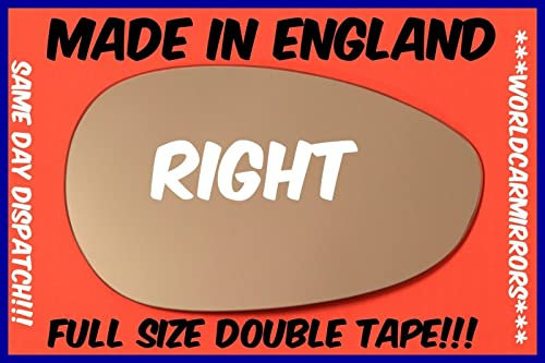 suitable for FIAT 500 500c 2007-2021 DOOR WING MIRROR GLASS by WCM RIGHT SIDE