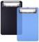 Wisdompro klemmbrett A6 2 Stück, Klemmbretter mit Clip 12 x 18.5 cm, Clipboard für Notizbuch, Quittung, Liste (Schwarz, Blau)