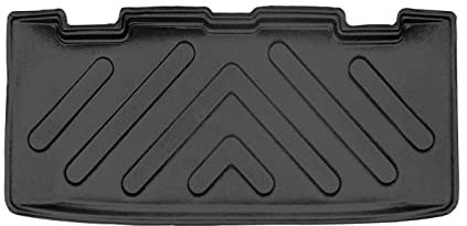 Trimak Passgenau 3D Untere Kofferraumwanne Kompatibel mit Citroen C3 Aircross Feste Rücksitze Untere Kofferraummatte Schutzmatte Auto Zubehör Antirutschmatte Kantenschutz TPE Gummi Dauerhaft Schwarz