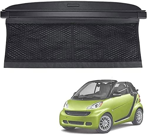 Kofferraum-Hutablage, für Smart 451 Fortwo 2007–2014, einziehbare Laderaumabdeckung, Sonnenschutz, Hutablage, Sichtschutzabdeckung, Zubehör