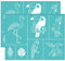OLYCRAFT 2 Stück Flamingo Siebdruckschablonen Selbstklebend Tropische Vogelblätter Monstera Kolibri Thema Sommer Siebdruckschablonen Wiederverwendbar Zum Malen Auf Holz T Shirts Taschen - 28x22 cm