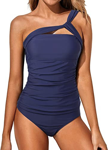Wantonfy Costume da Bagno Costume Piscina Tankini Set Bagno per Donna Costume da Bagno Imbottito Mare