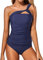 Wantonfy Costume da Bagno Costume Piscina Tankini Set Bagno per Donna Costume da Bagno Imbottito Mare