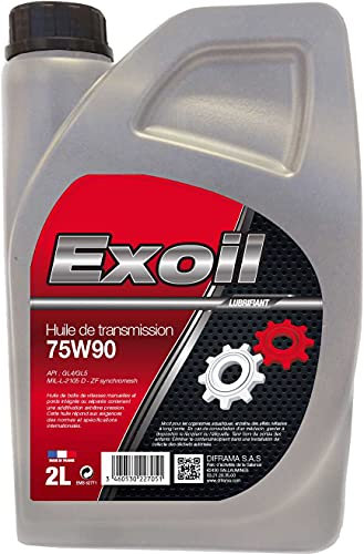 Huile de transmission boite de vitesse 75W90 exoil 2L