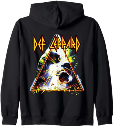 Official Def Leppard Hysteria Rock Music Band Zip Hoodie