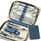 Ziyero Maniküreset 11-Tlg. mit Etui, Edelstahl Maniküre/Pediküre Set Manikürset Nagelknipser Set Nail Set Manicure Set Nagelset Maniküre Maniküre Pediküre Set aus Glanzvernickeltem Poliertem Stahl
