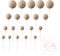 Faux Coloured Polystrene Cake Topper Ball Spheres - Pack of 20 (Nude)