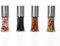 SILBERTHAL Gewürzmühlen 4er Set - verstellbares Keramikmahlwerk - Aromadicht - Salz- & Pfeffermühlen aus Glas und Edelstahl - Unbefüllt & Nachfüllbar