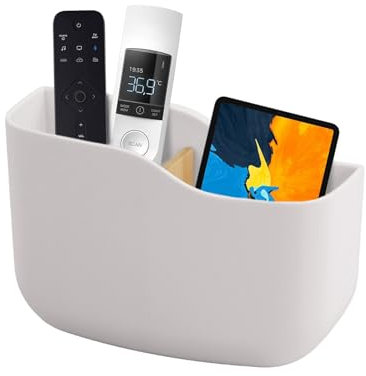 Soporte de Pared para Control Remoto, Caja de Almacenamiento para Mandos a Distancia TV, Organizador Montado en la Pared para Controlador de TV, Caja de Almacenaje Autoadhesivos para Teléfonos Móviles