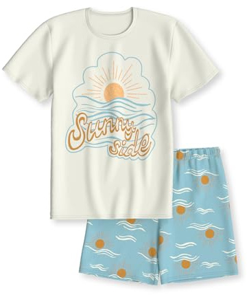 CALIDA Kids Kurz-Pyjama Kinder | Schlafanzug, weiche Baumwollqualität und angenehmer Komfort für warme Nächte