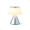 Lexon Lampe de chevet tactile LUMA S, veilleuse sans fil avec variateur d'intensité et synchronisation multi lampes, 9 couleurs LED, Rechargeable, Aluminium - Bleu Clair