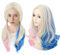 KBIBCK Rosa und blaue Perücke, Cosplay Perücke,Damen Perücke, Party Perücken, Lockig Damen Perücke, zwei Pferdeschwänze Perücke, Suicide Squad Zubehör Perücke, für Mädchen Halloween Karneval Cosplay
