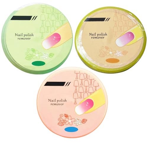 120 PCS Nail Polish Remover Pads Nail Varnish Remover Pads Nail Wipes for Gel Polish for Regular Air-Dried Water/Oil Based Nail Polish Soak Off,Portable Travel Size