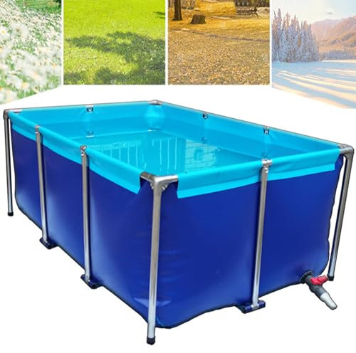 Tela in PVC per stagni Telaio della cintura Piscina fuori terra Tela grande all'aperto Tela cerata per Koi Cultura Irrigazione agricola Stoccaggio dell'acqua