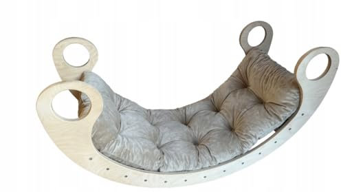 Kissen für Kletterbogen nach Pikle Montessori Spielzeug Kinderzimmer 85x40x8cm S Kinderkissen für Wippe Gartenmöbel Cappucino