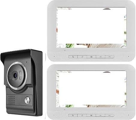 Videocitofono Smart Ring, telecamera, citofono visivo, visione notturna, citofono bidirezionale, videocitofono, videocitofono, chiamata, installazione semplice (dimensioni: V70MLB-1V2) (V70MLB1V2)