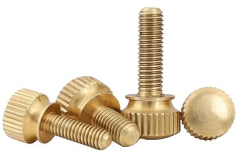 5Pcs Brass Knurled Thumb Screws M3-M6, M5x10mm(5PCS)