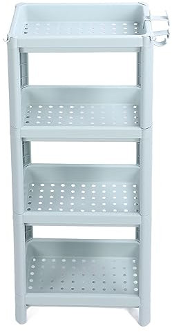 bvwkkynle Bathroom Floor Storage Shelf Multilayer Ladder Shelf Plastic Nightstand Open Shelving Bathroom Storage Open Shelf Unit Freestanding Corner Rack Shelves Storage Rack Nordic (4(4 Layer)