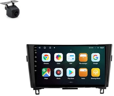 Android 10 Inch Touchscreen Car Radio Stereo for Nissan X-TRAIL X Trail T32 Qashqai 2 J11 2013-2017 with Carplay Android Auto GPS Navigation with BT WiFi USB Mirror Link FM Auto Parts(8+256G)