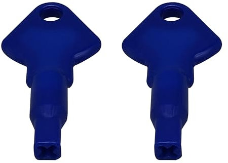 TOMSTRAD Dispenser Key, Compatible with LFS, Lineacqualba, Mar Plast MP Hand towel & Jan San, soap and toilet roll dispensers (2, Blue)