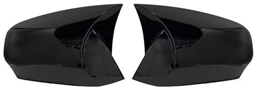 Car Mirror Caps Für Fluance Için 2010-2016 Bat Design Spiegel Abdeckung Auto Zubehör Klavier Schwarz Tuning Auto Sport Bat Design RS Seite Rear View Mirror Cap(A)