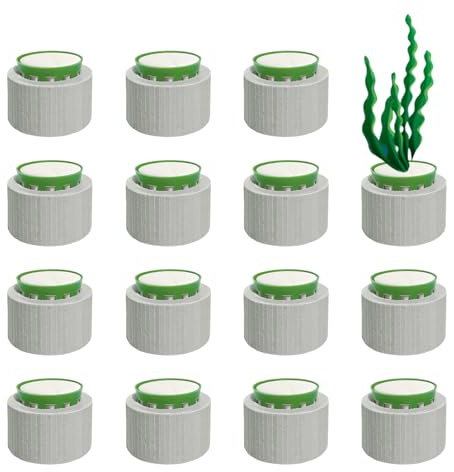 Roucerlin 15 Pack Aquarium Plant Weights, Plant Weights for Fish Tank, Anti-Floating Aquatic Fixed Ring Aquarium Anchors for Landscape Decoration Accessories